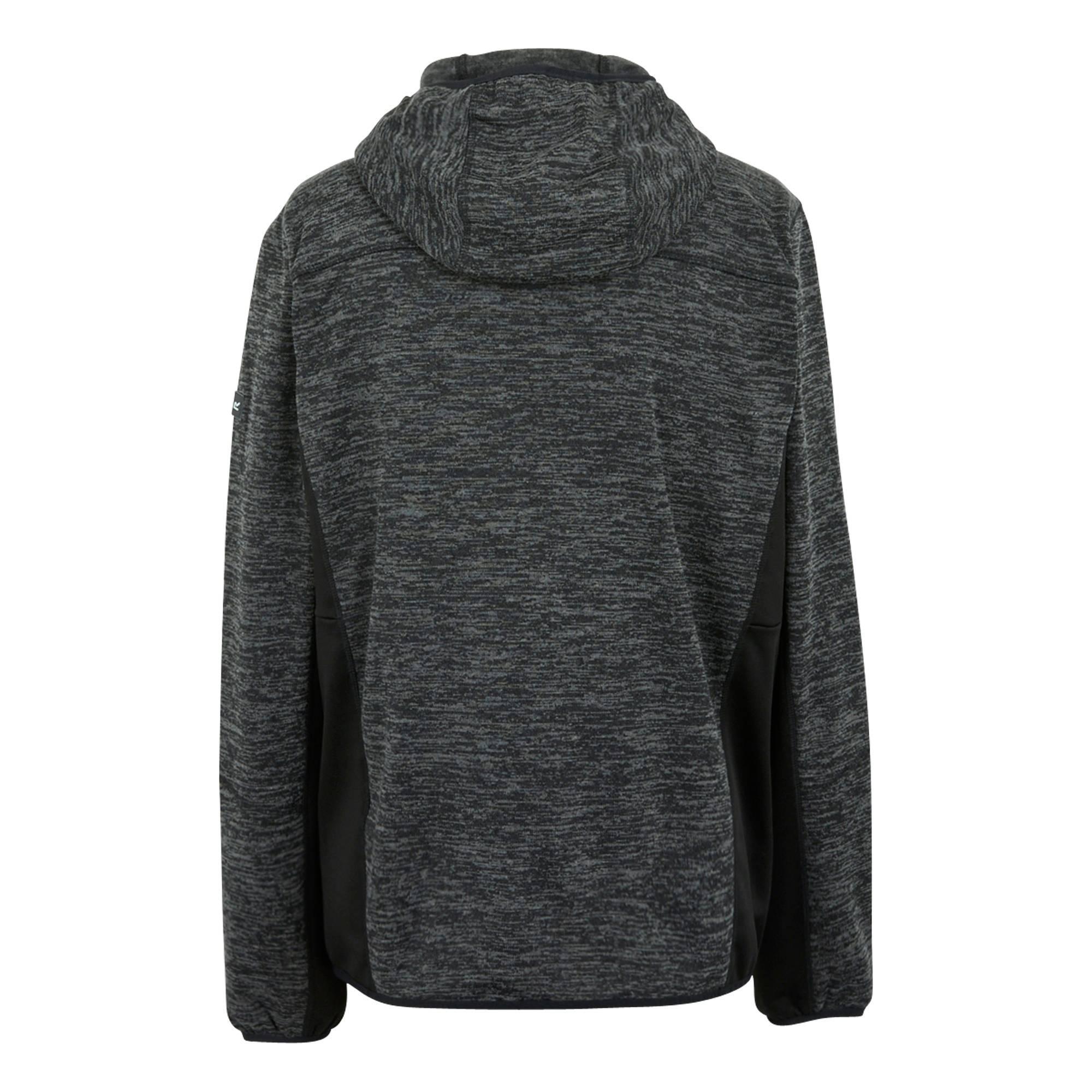Veste Polaire ALVEN Homme (Cendre Chinée / Noir / Orange Sombre) 4/5
