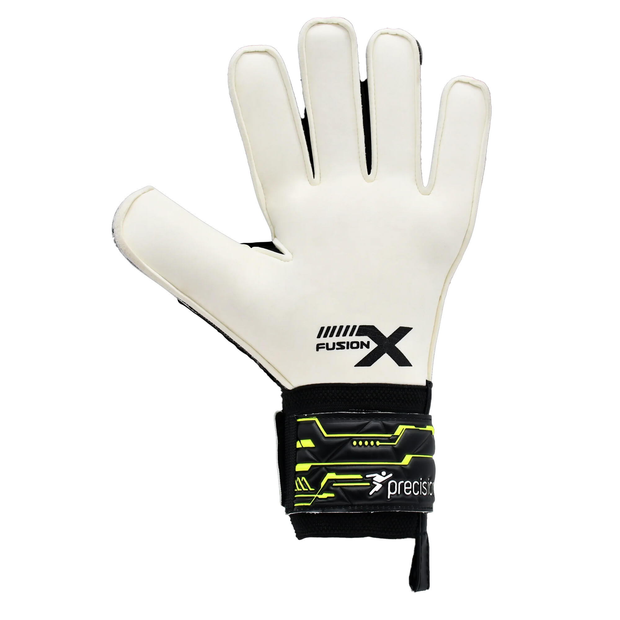 Childrens/Kids Fusion X Flat Cut Finger Protect Goalkeeper Gloves 2/3