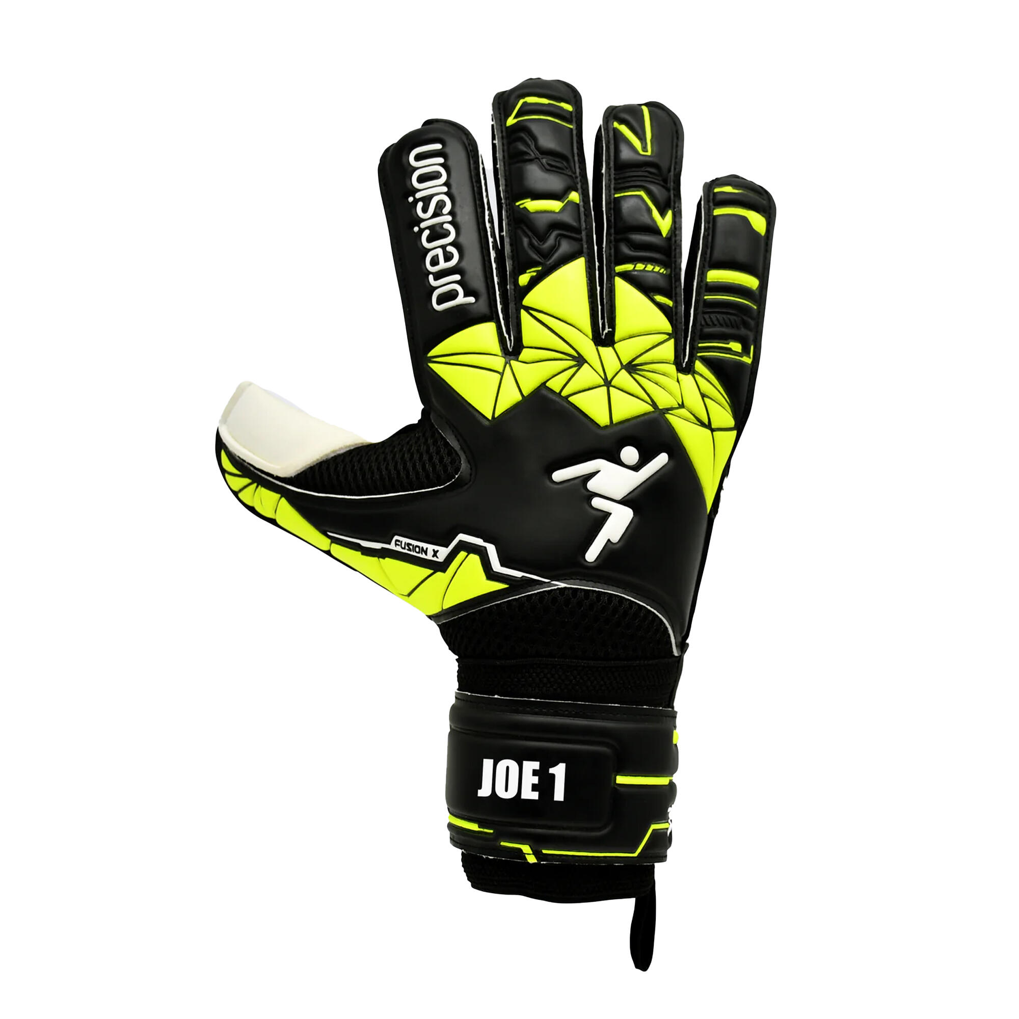 Childrens/Kids Fusion X Flat Cut Finger Protect Goalkeeper Gloves 1/3