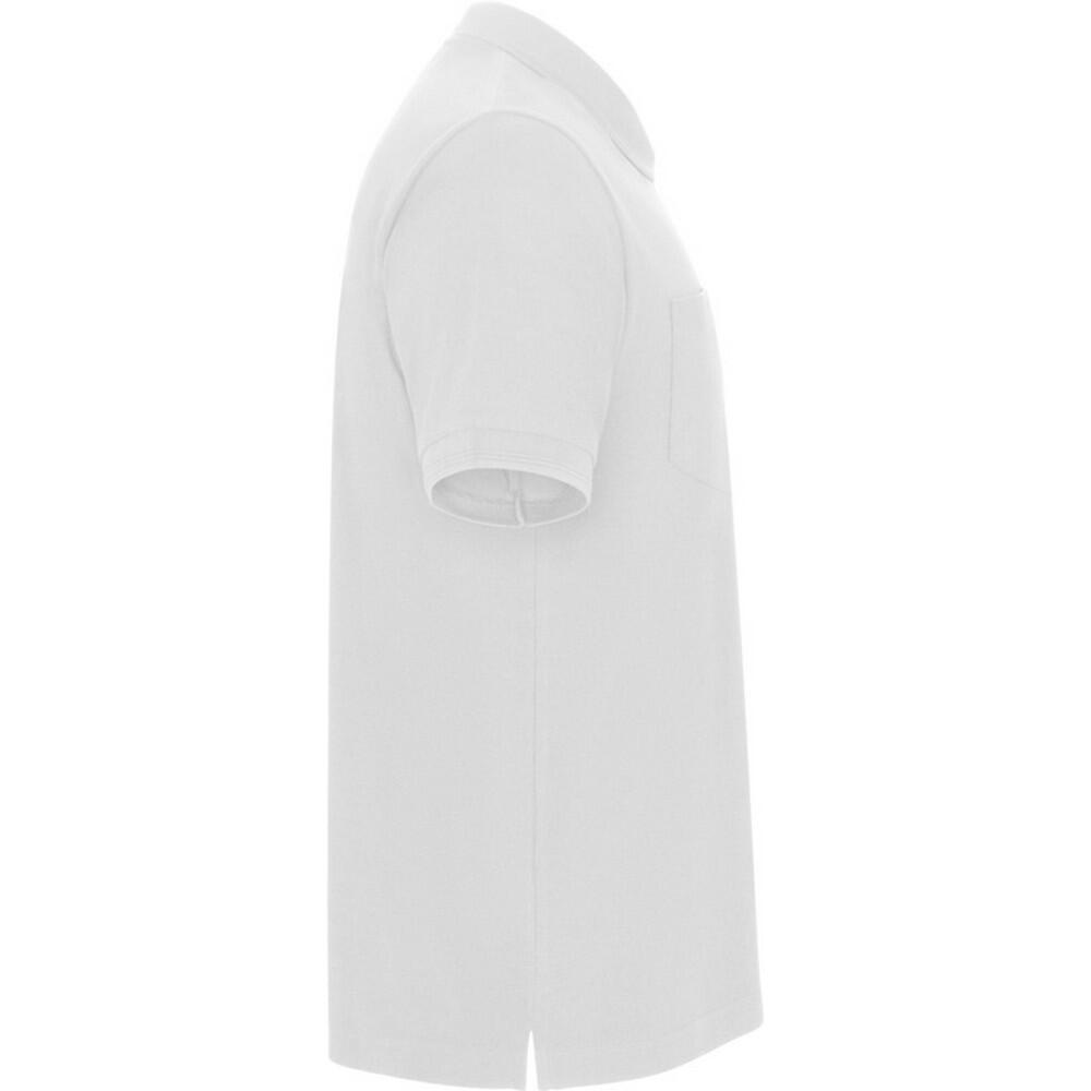 Maglietta Polo Maniche Corte Adulto Unisex Roly Centauro Premium Bianco 3/4
