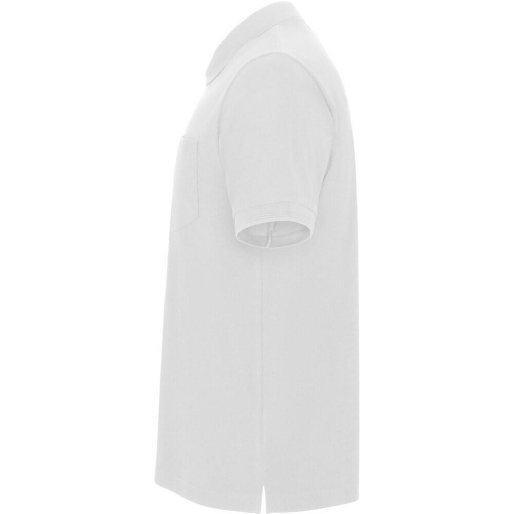 Maglietta Polo Maniche Corte Adulto Unisex Roly Centauro Premium Bianco 4/4