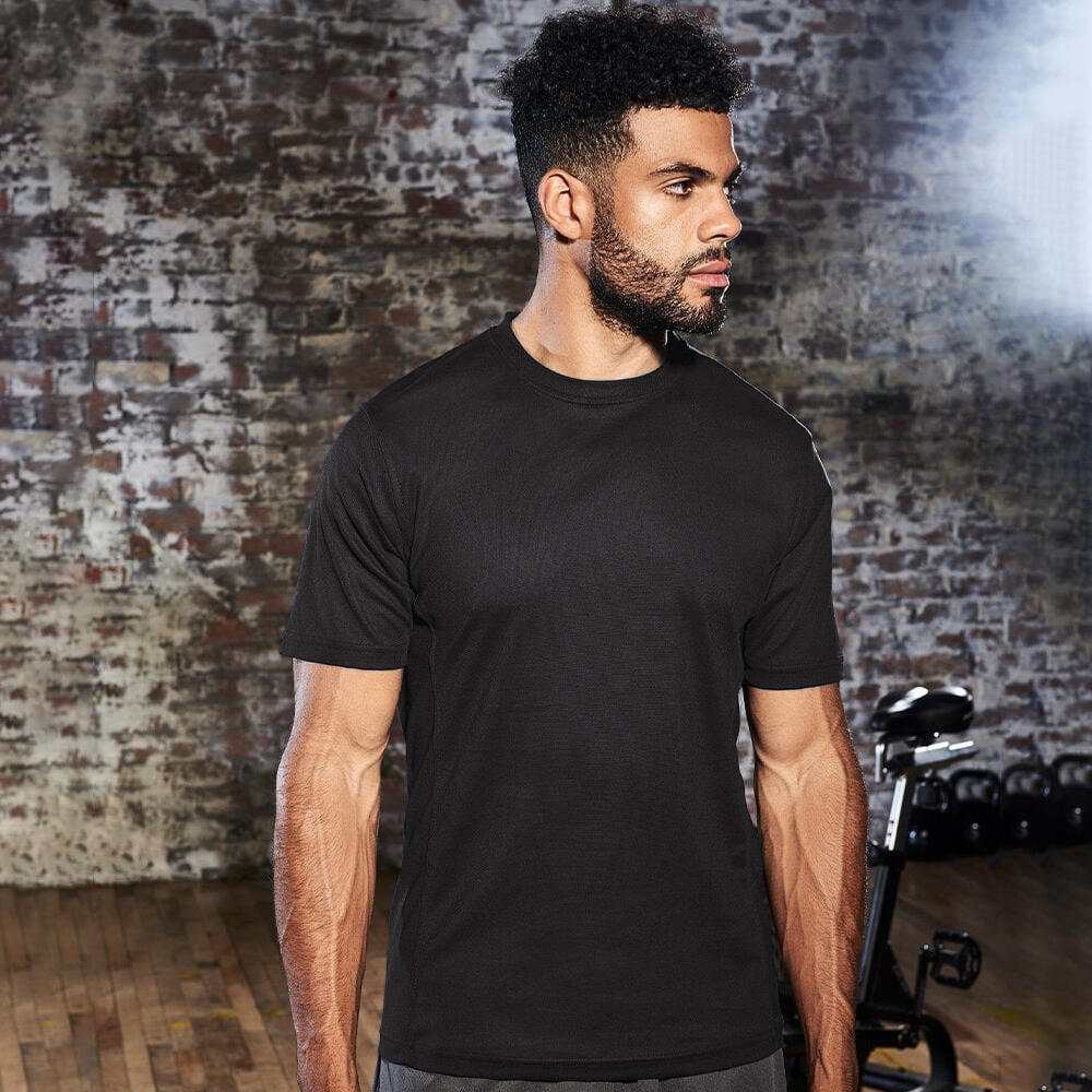 Cool Mens SuperCool Crew Sports Performance TShirt (Jet Black) 2/2