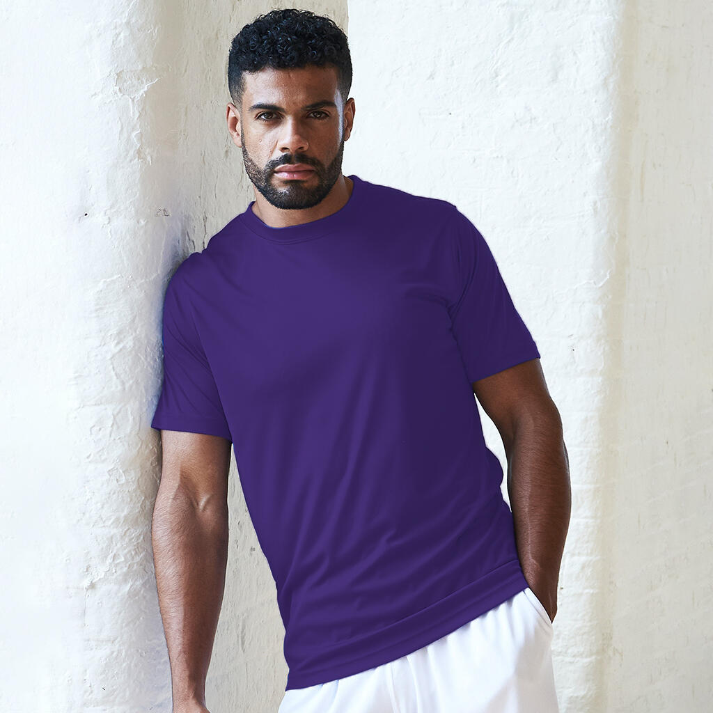 Just Cool Mens Smooth Short Sleeve TShirt (Purple) 2/2