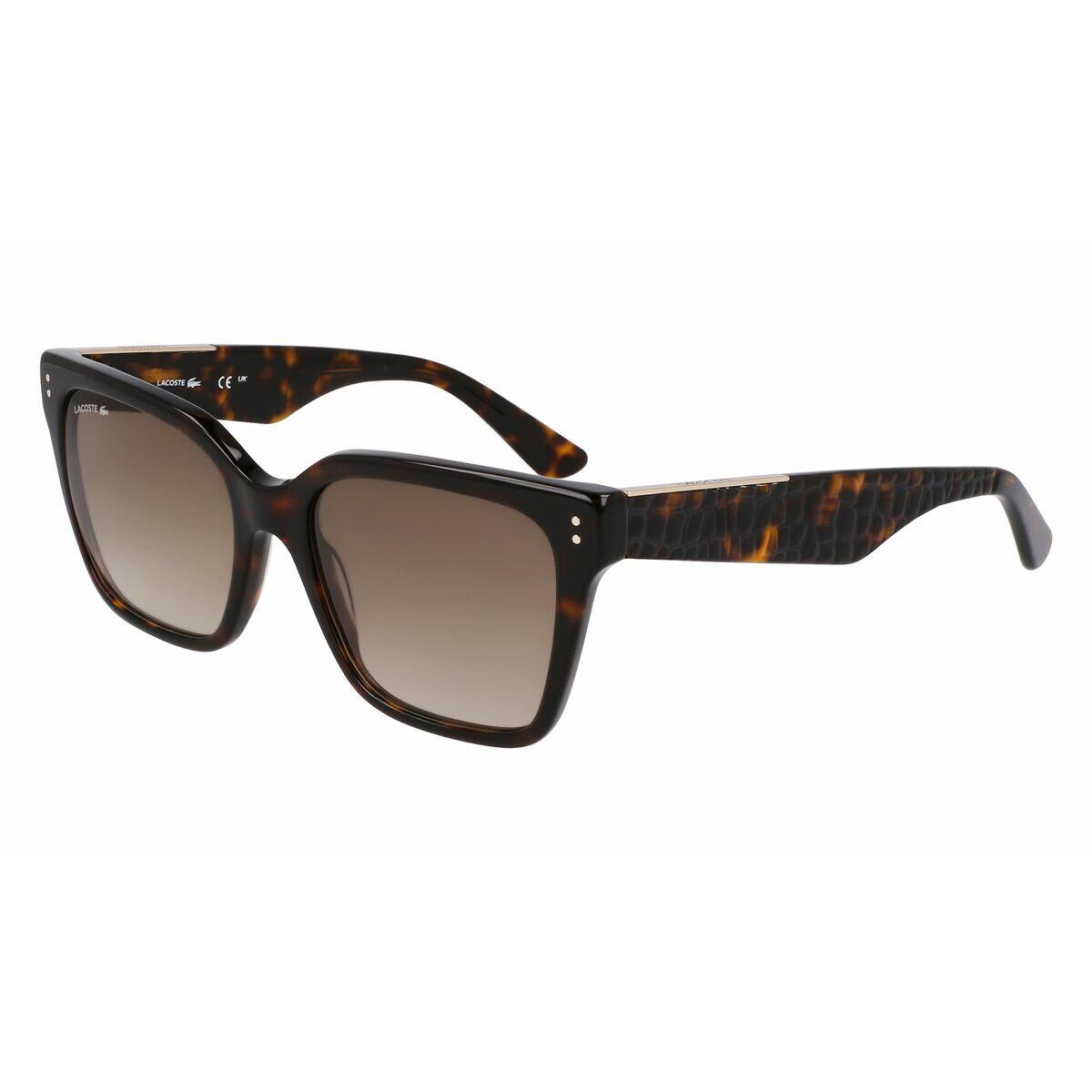 Óculos escuros femininos lacoste l6022s-5418230 acetato