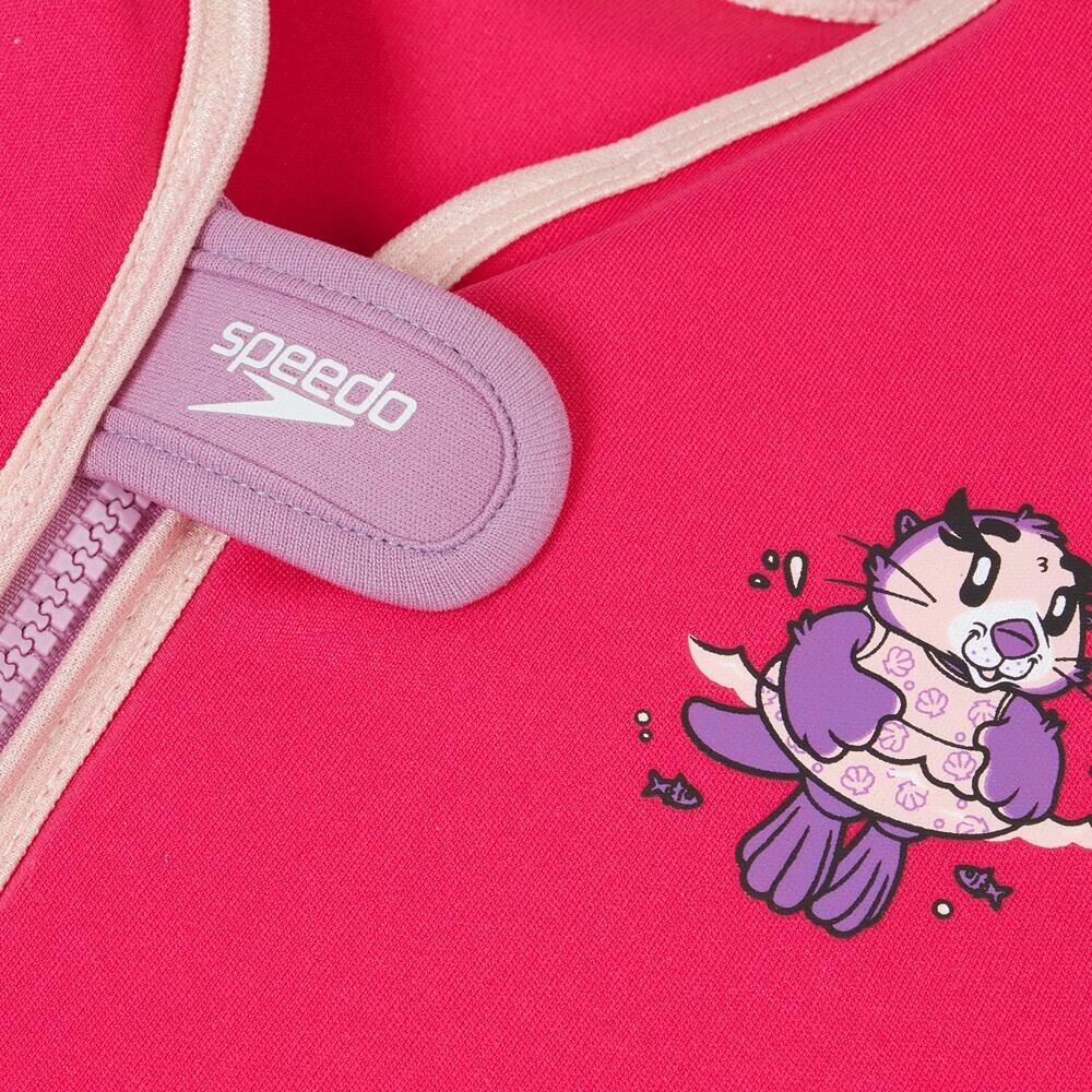 Bambini Lontra Gilet Da Bagno Speedo Sea Squad Rosa 3/4