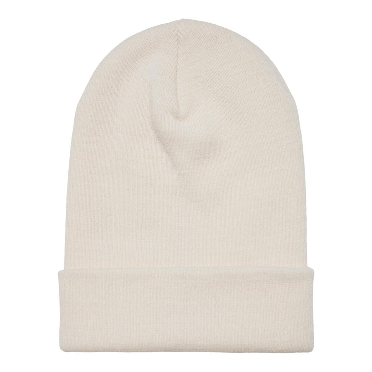Gorro Comprido Quente (Branco Areia) 2/2