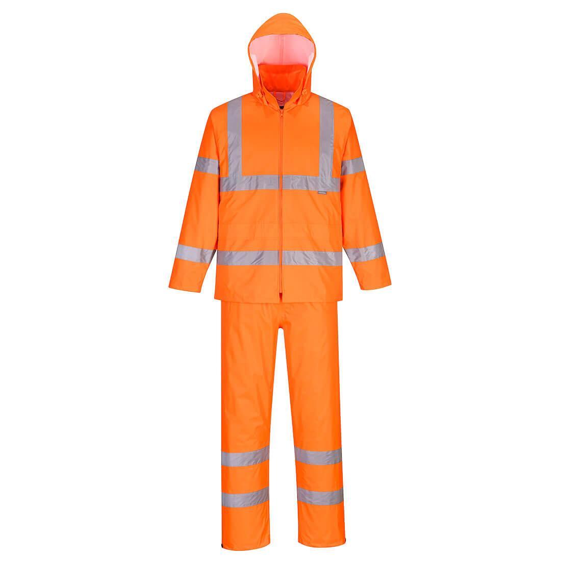 Mens HiVis Rain Suit (Orange) 1/2