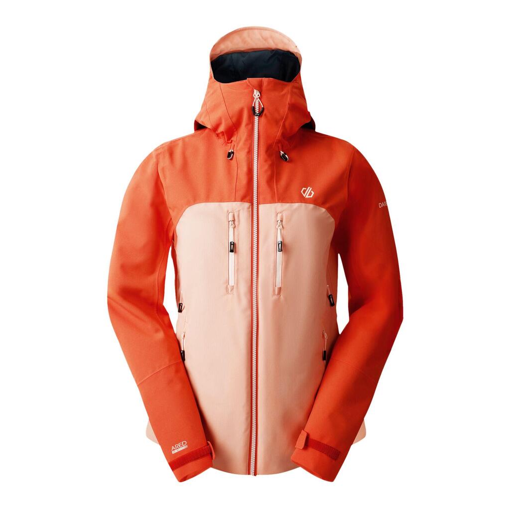 Womens/Ladies Diverging Waterproof Jacket (Burnt Sienna/Shrimp)