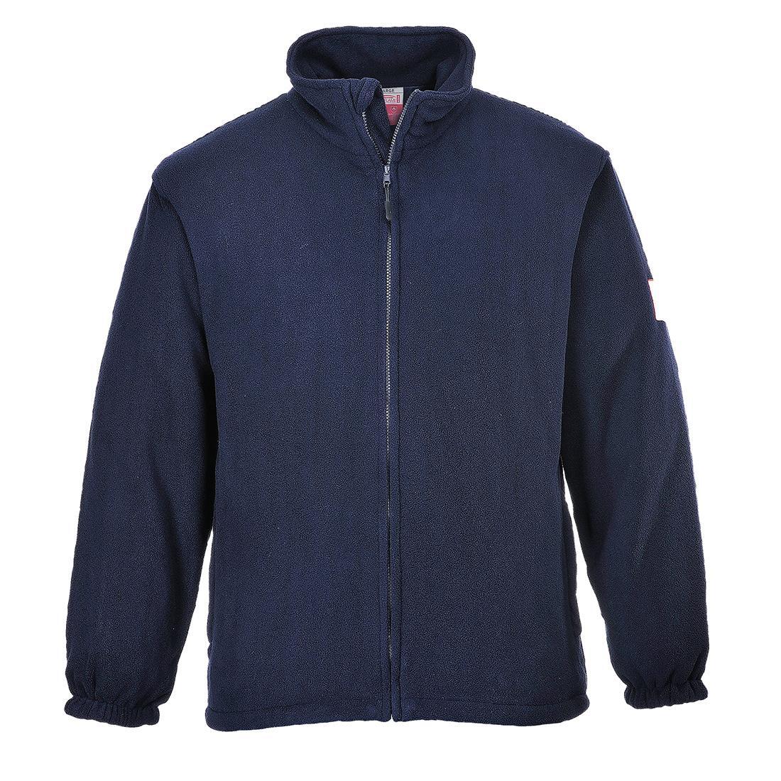 Mens Flame Resistant Fleece Jacket (Navy) 1/1