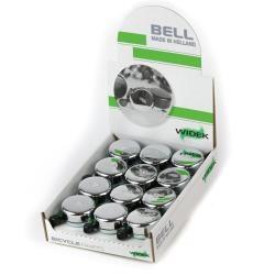 Widek fietsbell staal aldo chroom