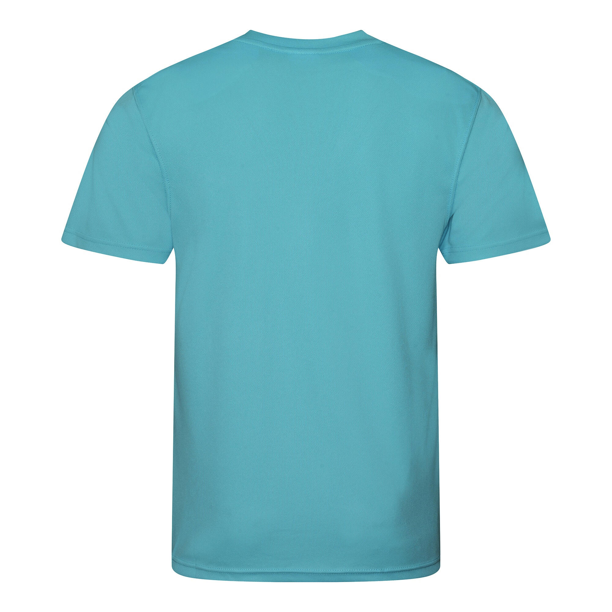 Just Cool Mens Performance Plain TShirt (Hawaiian Blue) 2/2