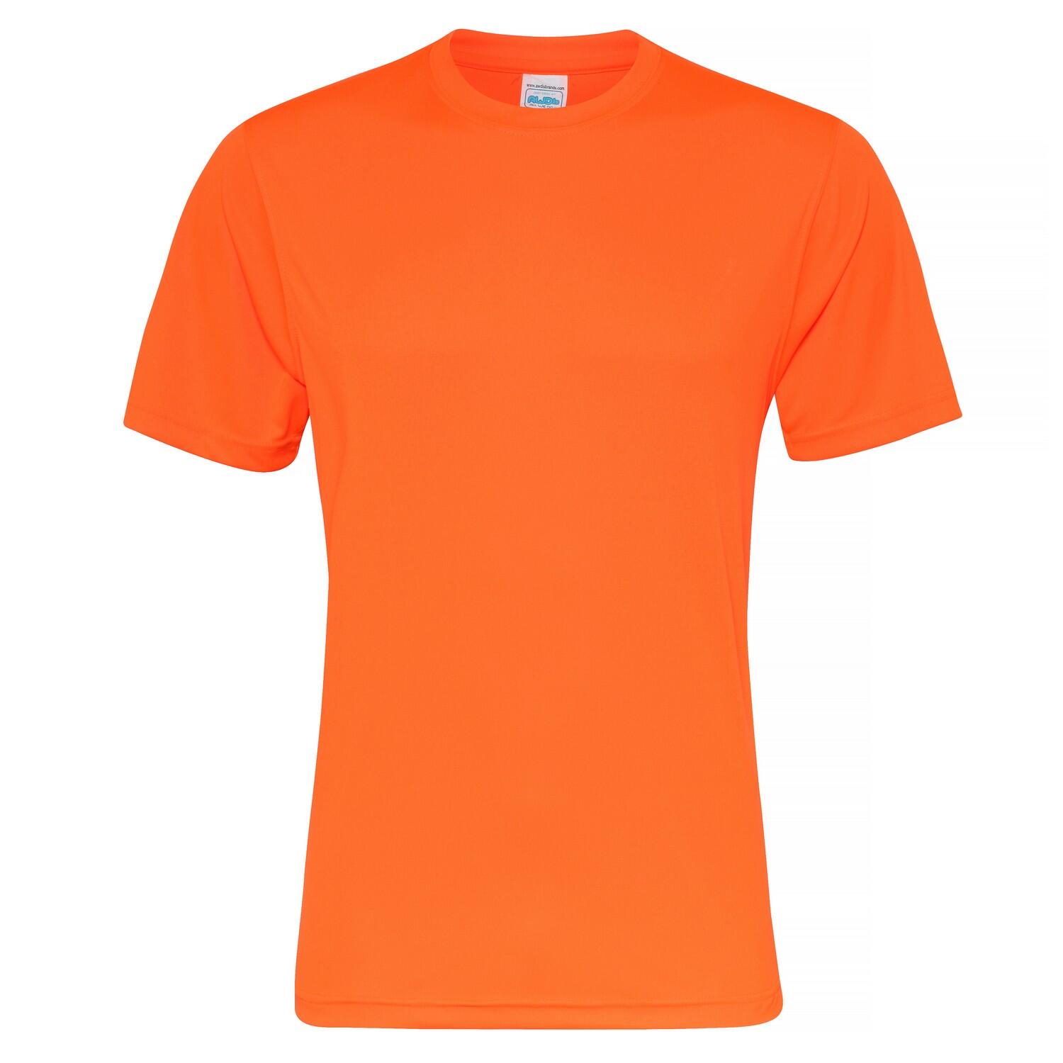Just Cool Tshirt Sport Homme (Orange Électrique) 2/2