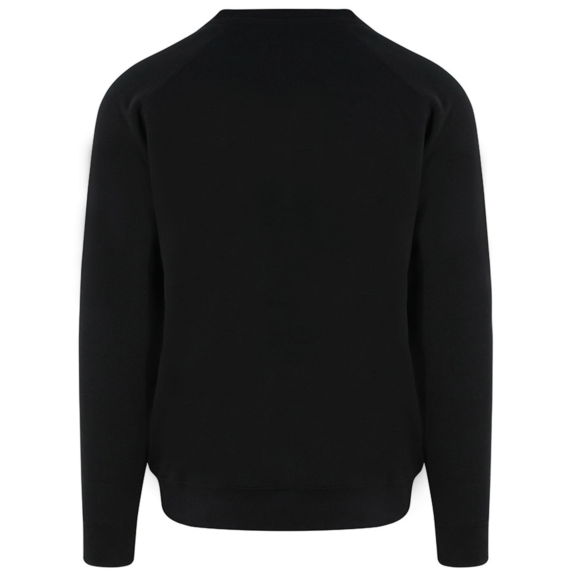 Just Hoods Mens Graduate Heavyweight Sweatshirt (Jet Black) 2/2