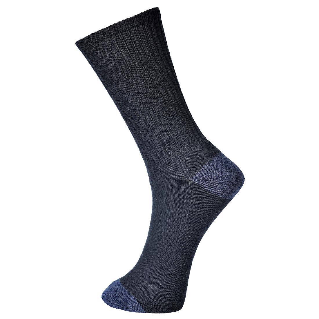 PORTWEST Unisex Adult Cotton Classic Socks (Black)