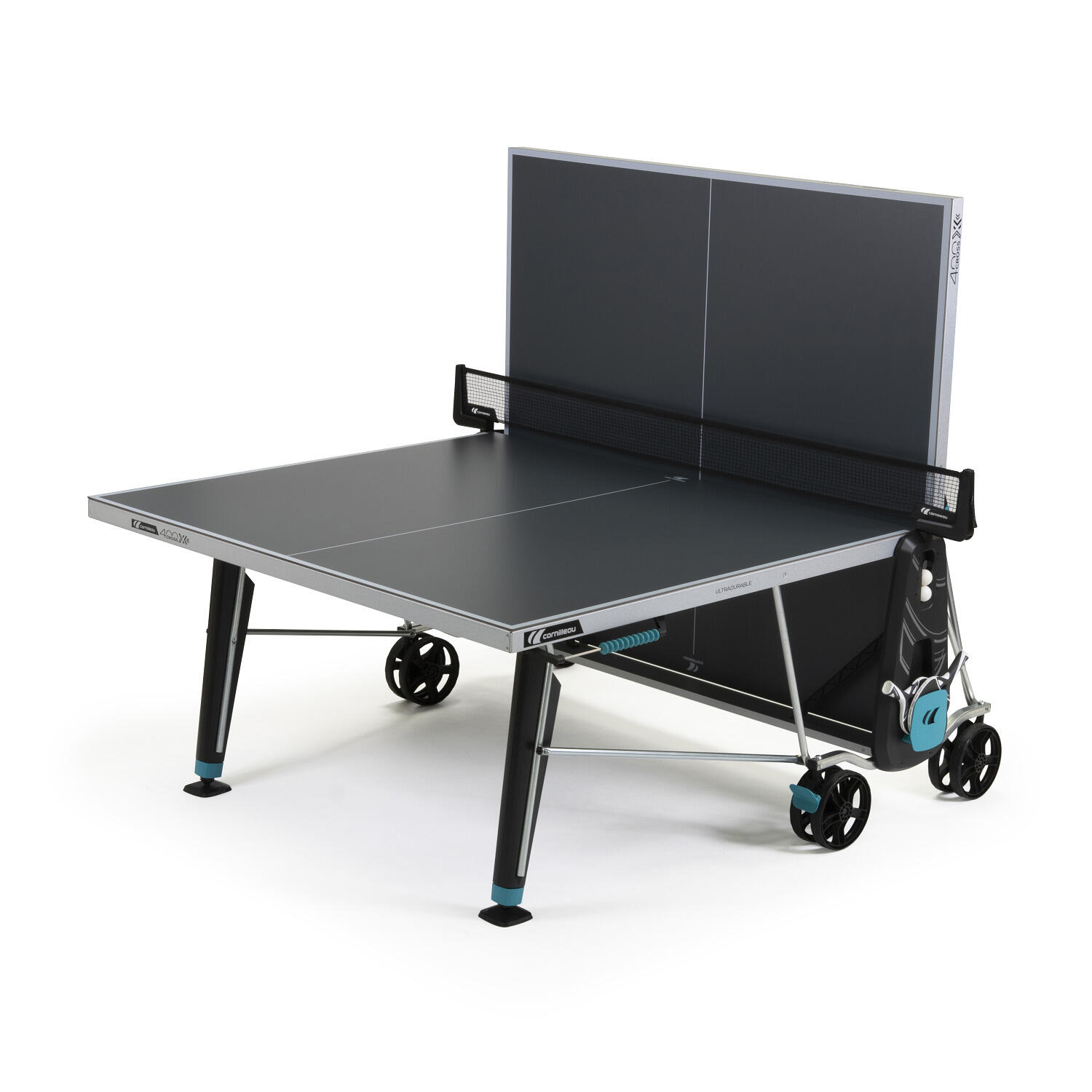 Table de tennis de table Cornilleau 400X gris extérieur 2/7