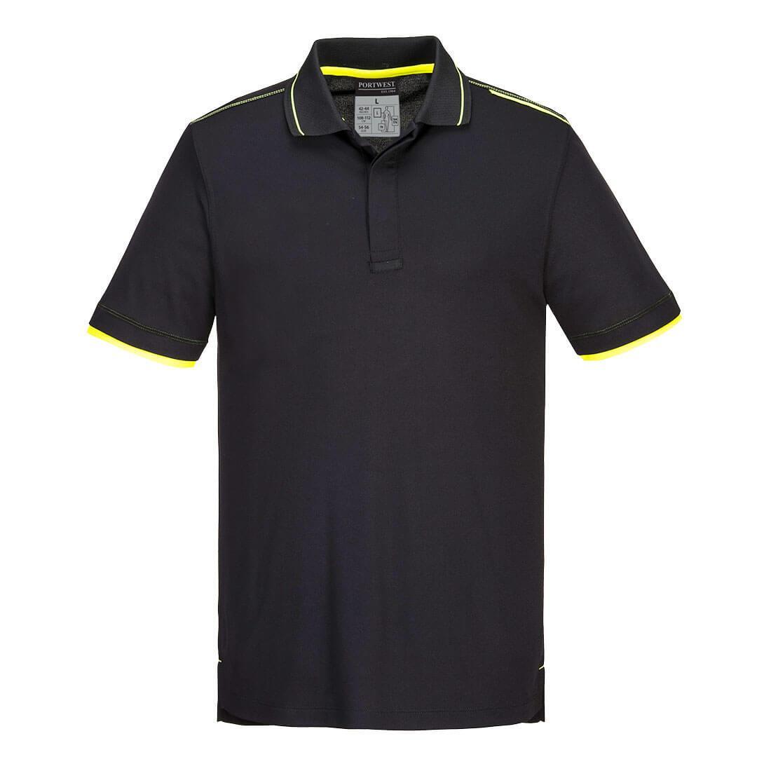 Mens WX3 Friendly Polo Shirt (Black) 1/2