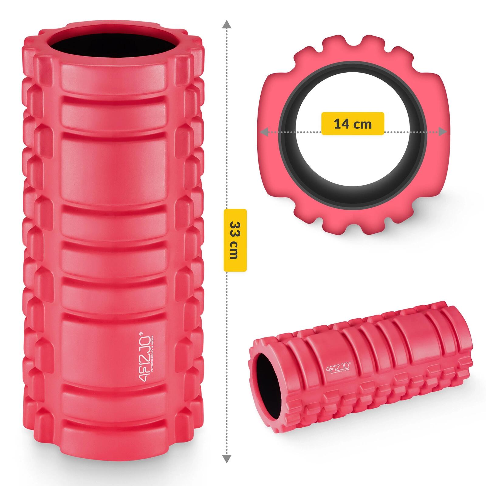 Foam roller EVA rilievi 33 cm trigger point schiena e gambe 4FIZJO 6/7