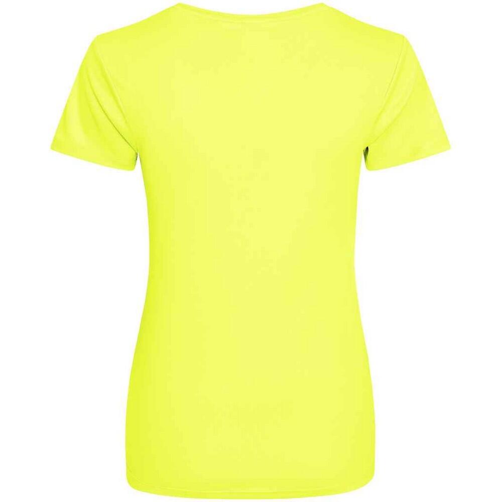 Tshirt De Sport Femme (Jaune Vif) 2/2