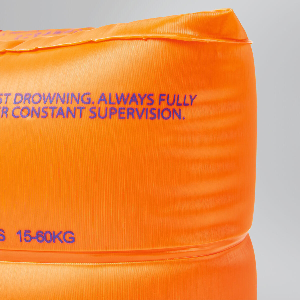 Childrens/Kids Rollup Swimming Armbands (Bright Orange/Blue) 3/4