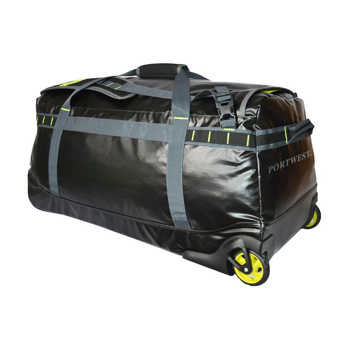 PORTWEST PW3 Water Resistant 100L Wheeled Duffel Bag (Black)