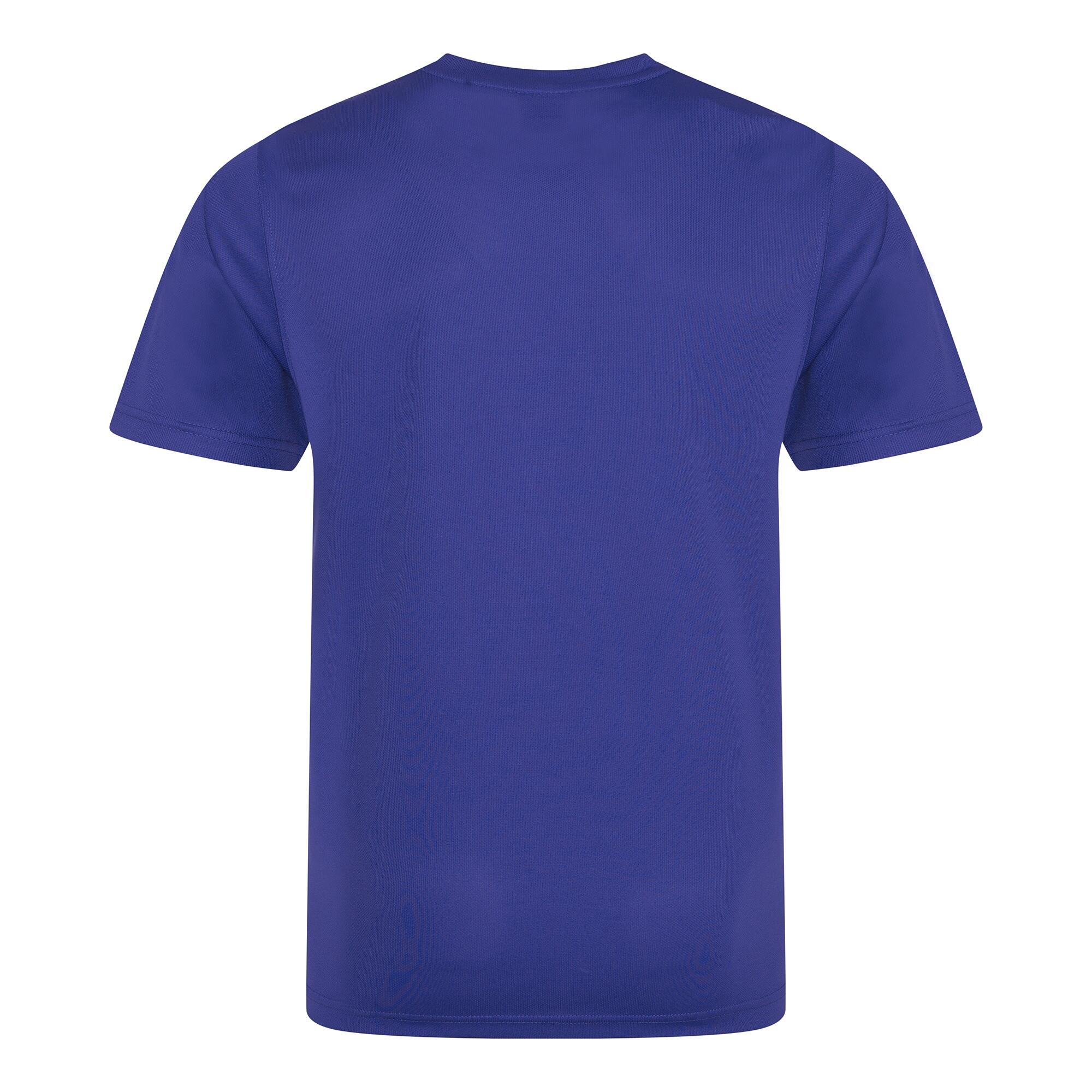 Just Cool Mens Performance Plain TShirt (Reflex Blue) 2/2