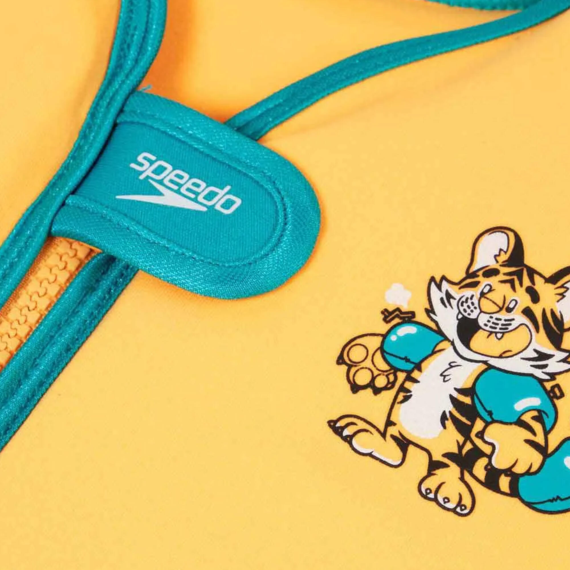 Schwimmweste "Sea Squad", Tiger Kinder Orange/Aquablau 3/3