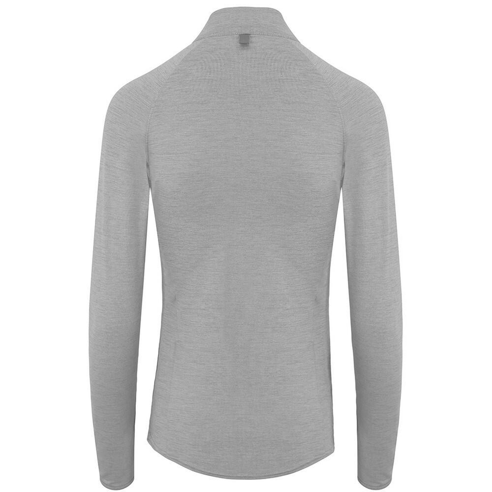 Just Cool Mens CoolFlex Half Zip Top (Silver Grey) 2/2