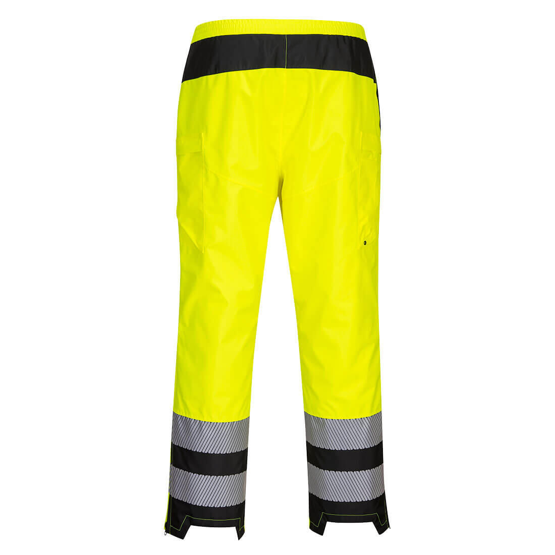 Womens/Ladies PW3 HiVis Rain Trousers (Yellow/Black) 2/2