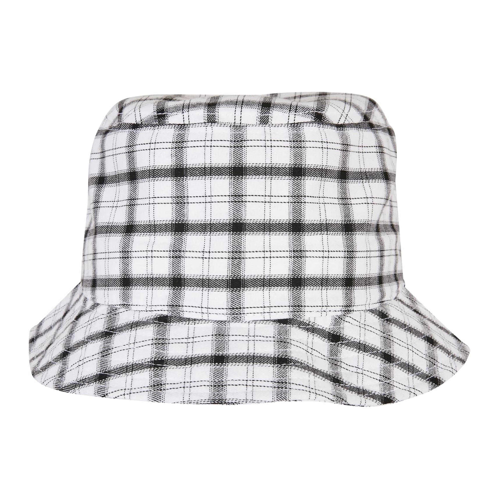 Chapéu Bucket Axadrezado (Branco / Cinzento) 2/2