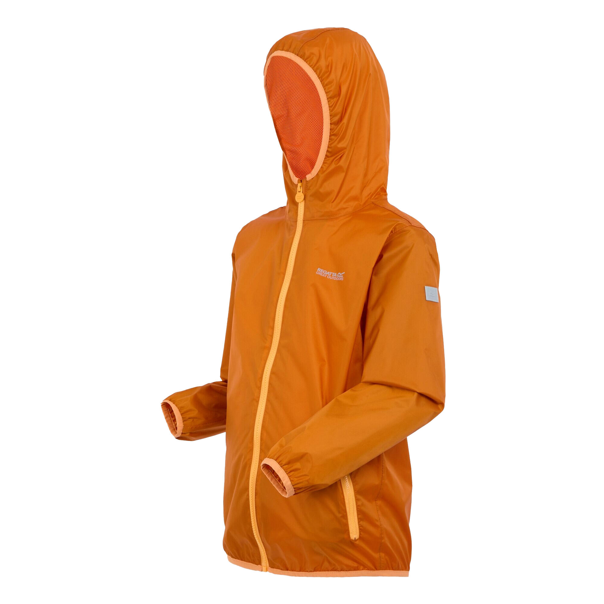 Veste Imperméable LEVER Unisexe (Orange Sombre / Jaune Orangé Vif) 3/5