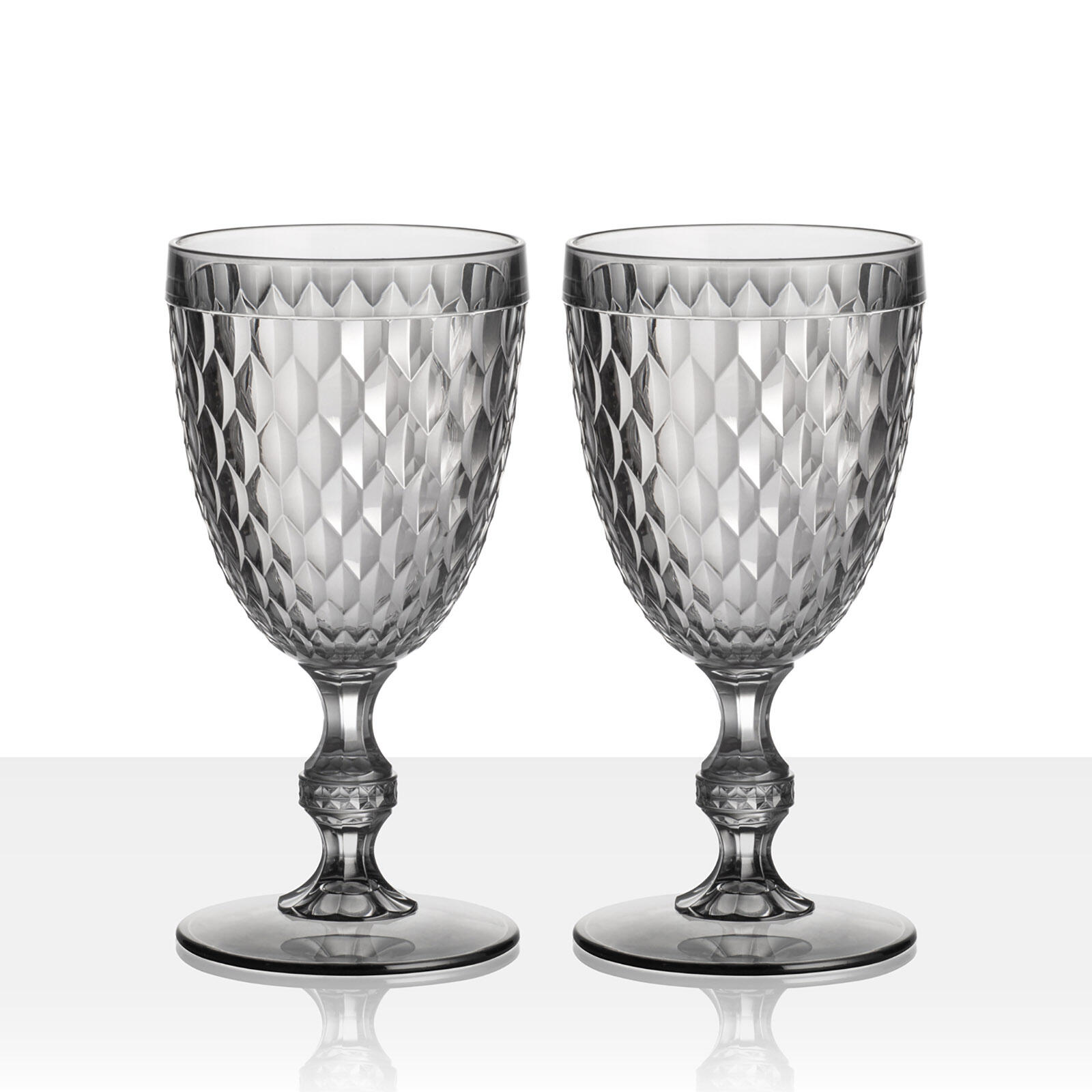Brunner - Set De Verres À Vin Coralux Camping Voyage Vin Rouge Cristal 400 Ml - Verre - Gris - Taille Unique - Decathlon