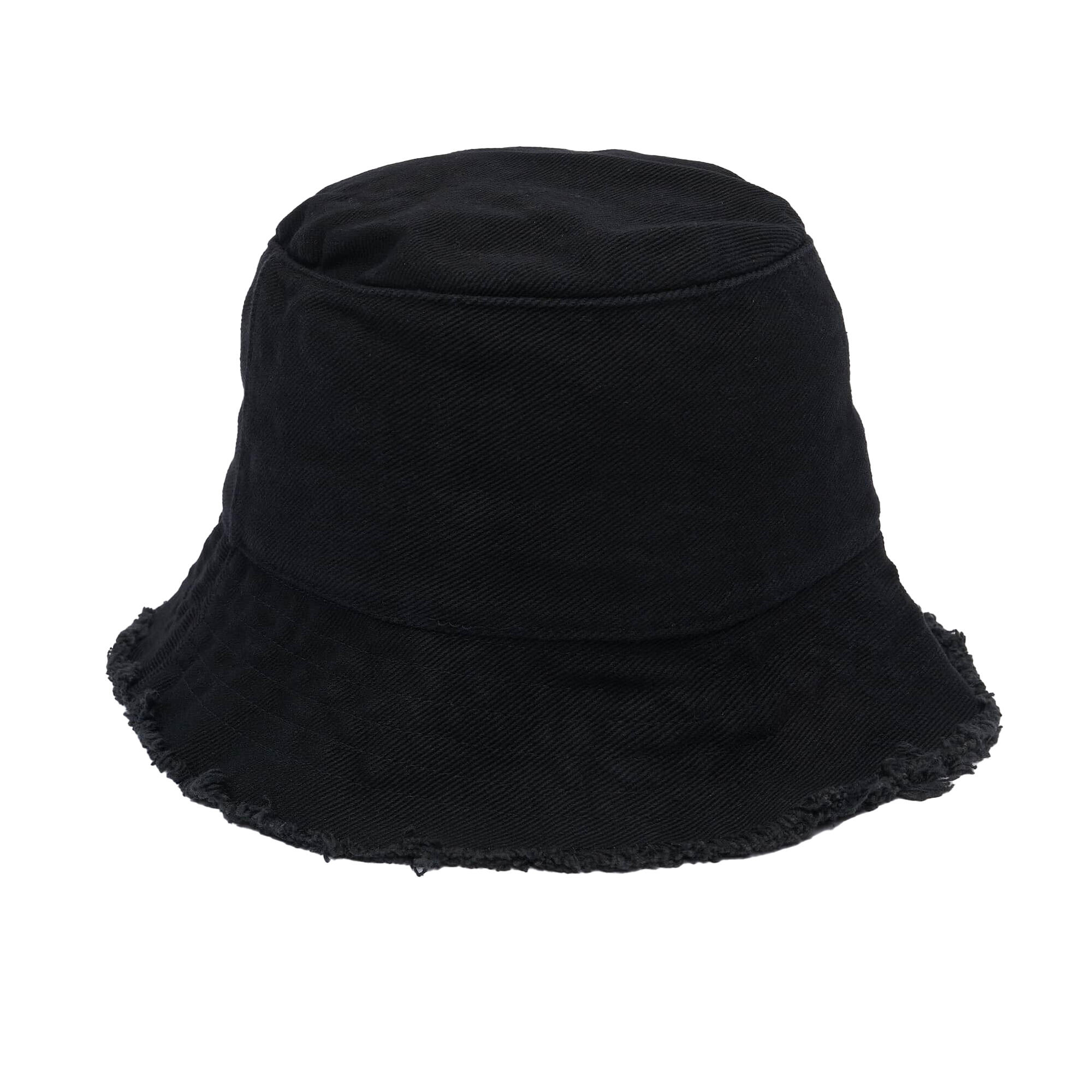 Chapéu de balde com aba aberta (Preto) 3/3