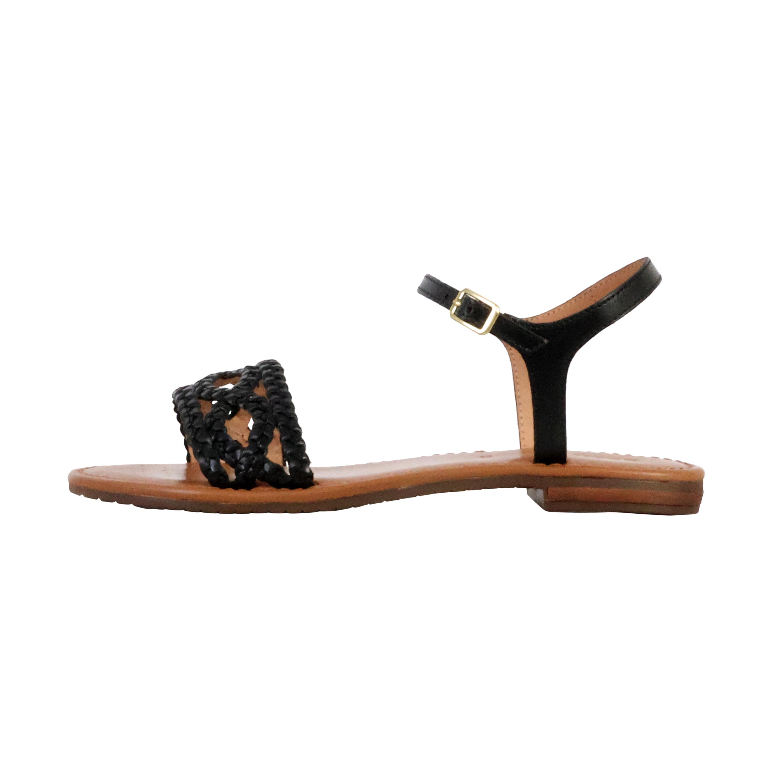 Geox - Sandales Cuir Geox Sozy - Femme - Sandales - Noir - 40 - Decathlon