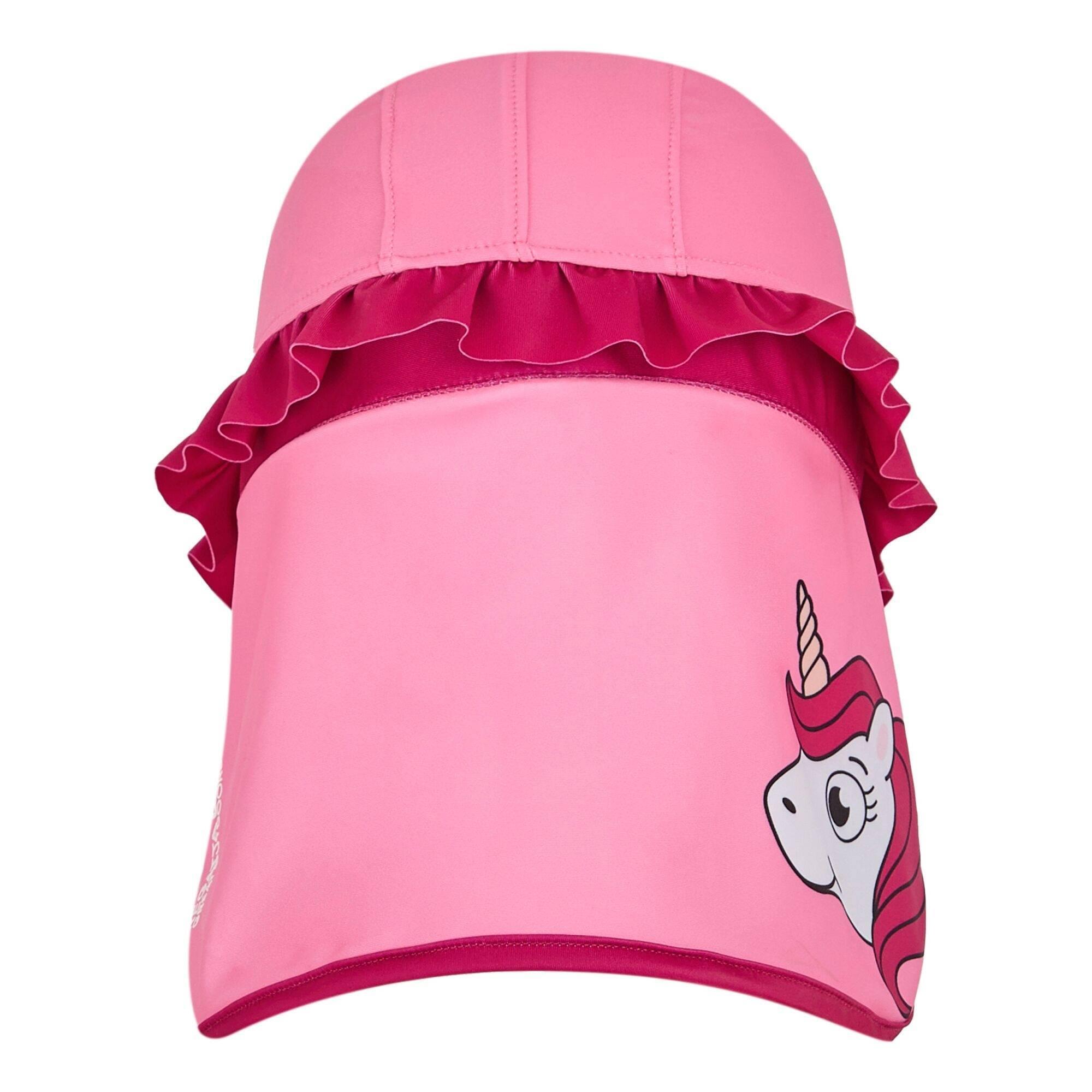 Childrens/Kids Luna The Unicorn 3D Neck Protector Cap (Sweet Pink/Pink Potion) 2/5