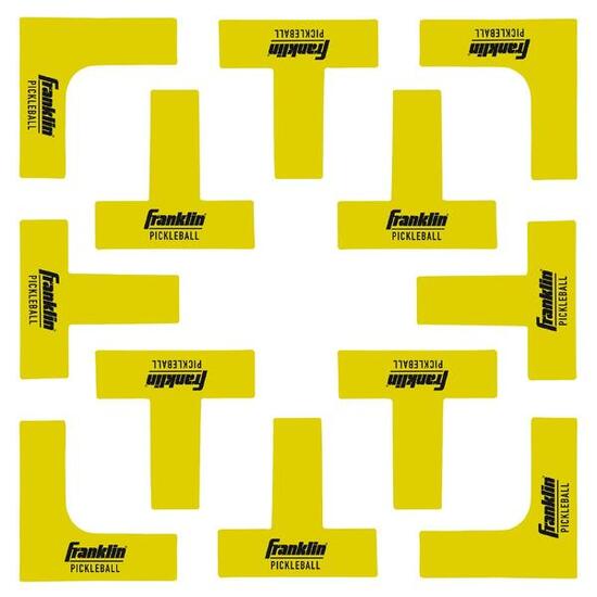 Kit De Marquage Pour Terrains De Pickleball (Jaune / Noir)