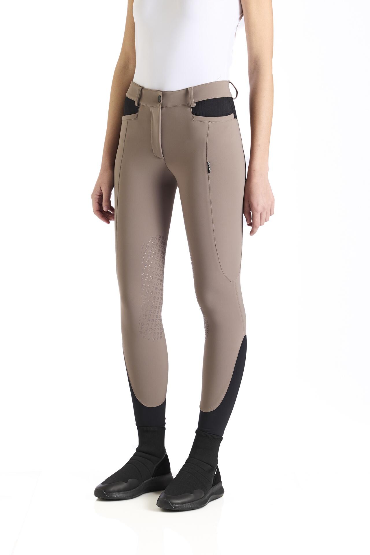 EGO7 Ego7 Rijbroek Knie Grip Ribbed Dames Turtlebeige -