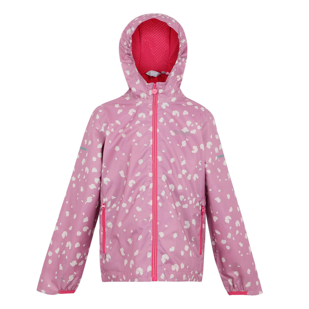 Childrens/Kids Lever II Camo Waterproof Jacket (Lilas/Light Vanilla/Beaujolais)
