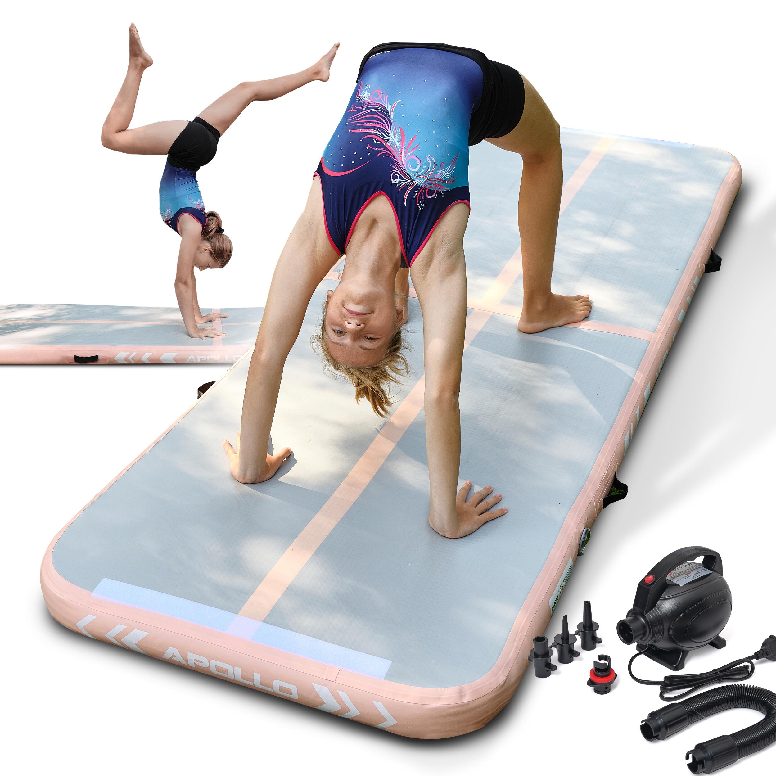 APOLLO Air Mat Pro - Air Track aufblasbare Gymnastikmatte für Erwachsene und Kinder