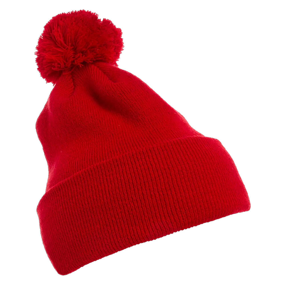 Czapka Pompon Dzianinowa Z Mankietami Classics 2/2