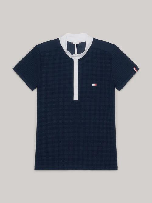 TOMMY HILFIGER EQUESTRIAN Tommy Hilfiger Equestrian Chelsea Cooling Short Sleeve Logo Show Shirt Blauw
