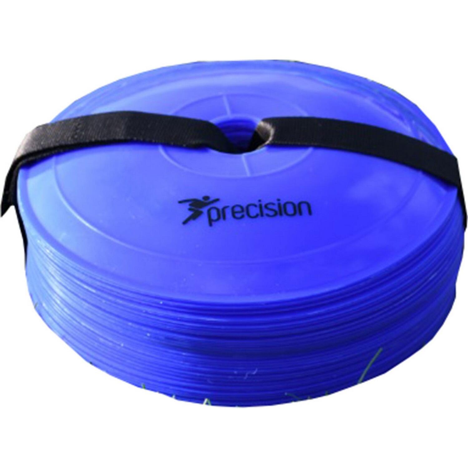 PRECISION Flat Markers (Pack Of 40) (Blue)