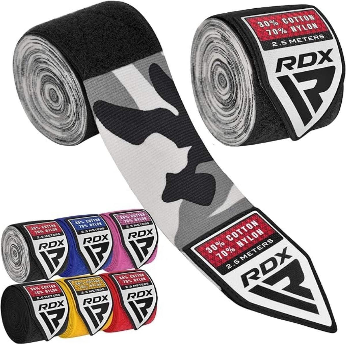 Bandes de Boxe RDX Hand Wraps Pro 2.5m Camo 5/5