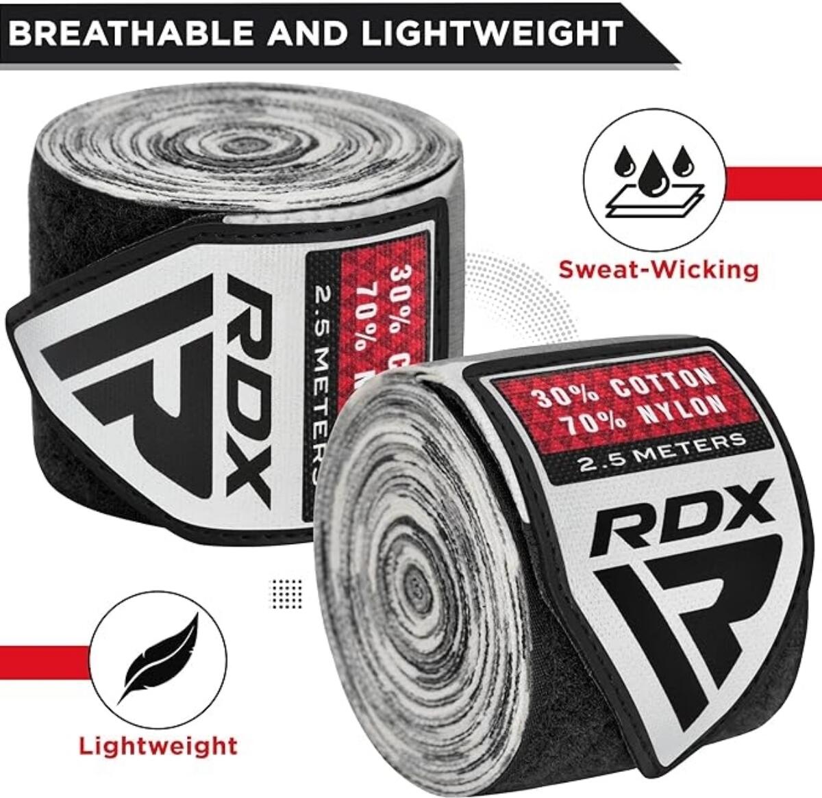 Bandes de Boxe RDX Hand Wraps Pro 2.5m Camo 4/5