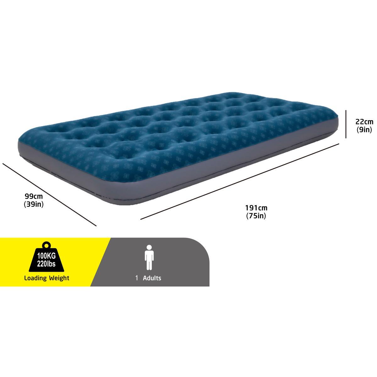 Materac flokowany Avenli 191x99x22CM 3/6