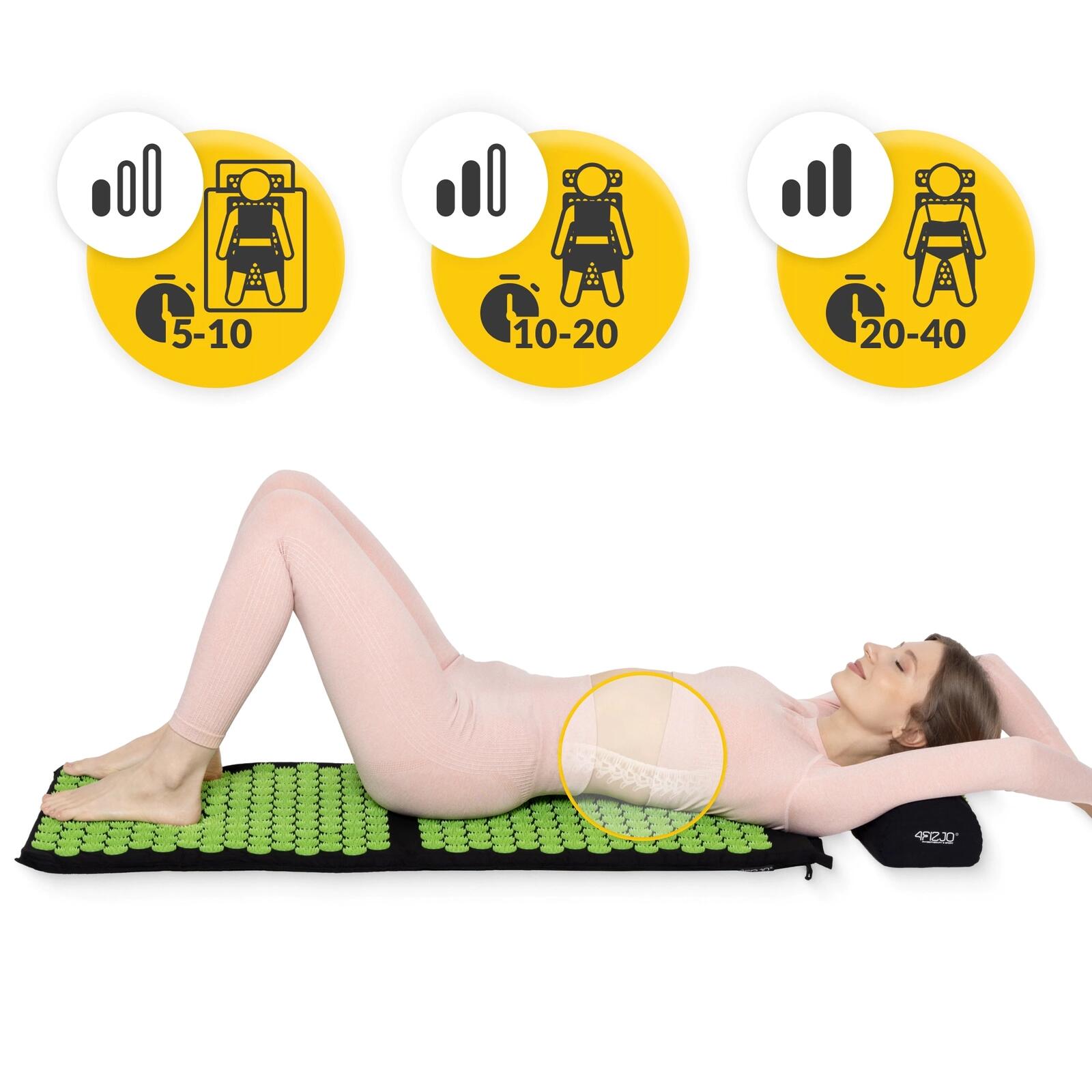 AKUPRESSUR-MATTE mit Kissen Große ERGO set 4FIZJO 3/7