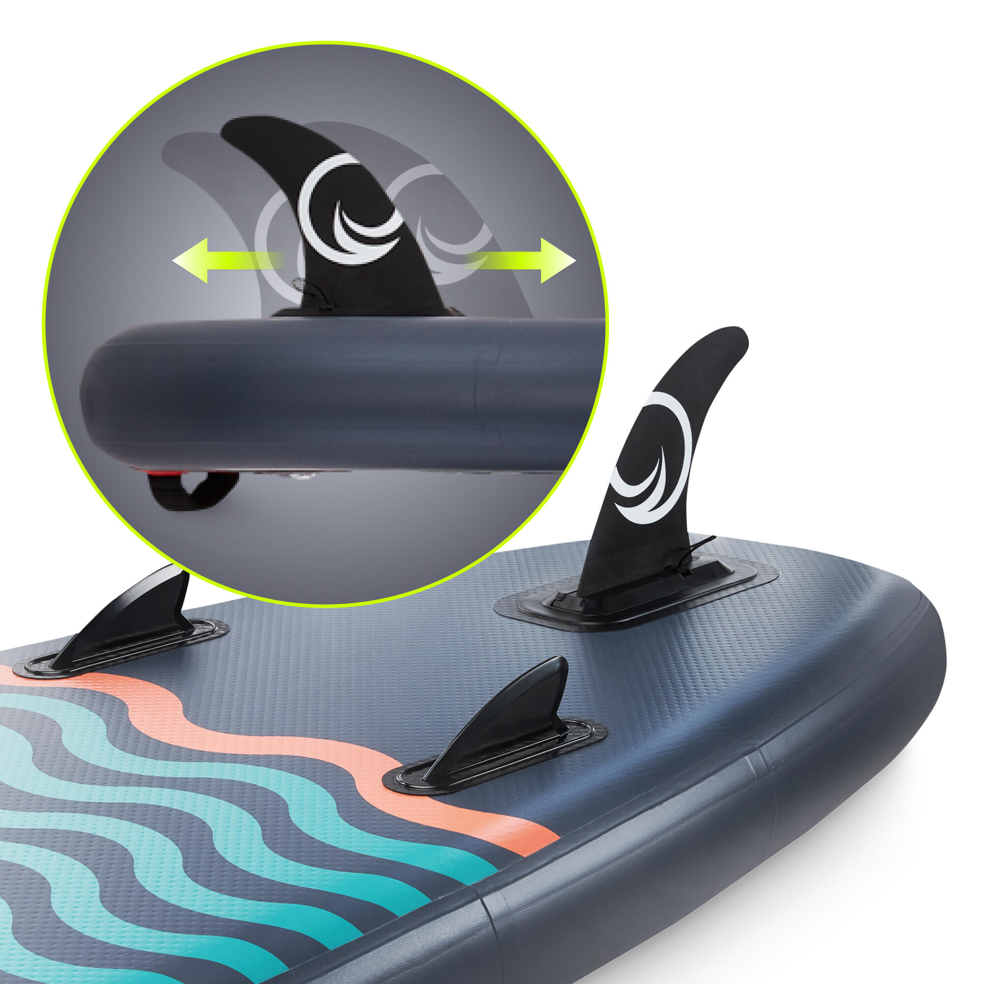 Deska SUP all-round stand up paddle pompowana do pływania TSUNAMI T03 350 cm 5/7