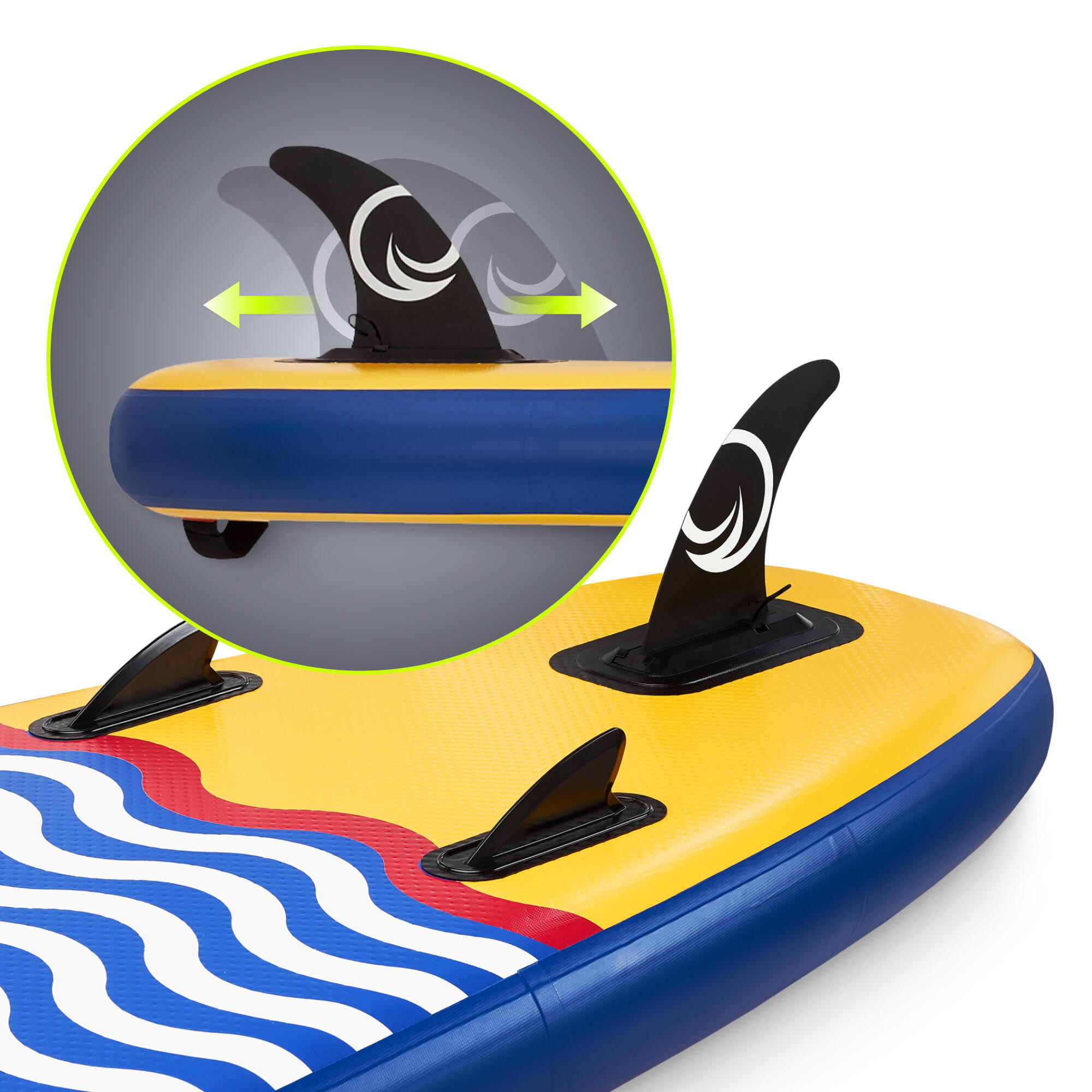 Tavola SUP gonfiabile touring 350 cm allround unisex stabile multicolore TSUNAMI 3/7