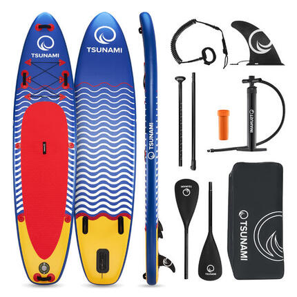 Deska SUP all-round stand up paddle pompowana do pływania TSUNAMI T04 350 cm