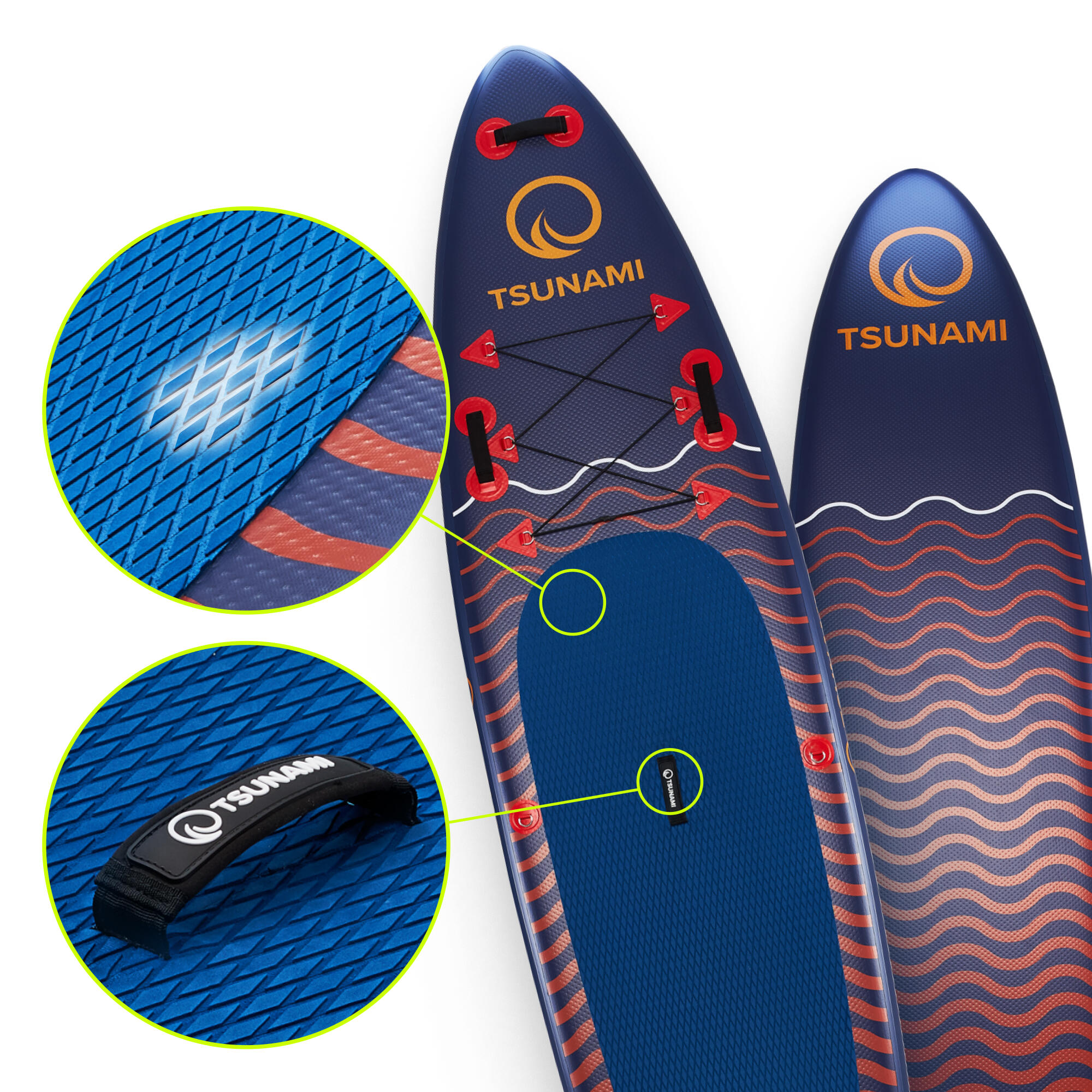 TSUNAMI - Placă SUP all-round stand up paddle gonflabilă pentru