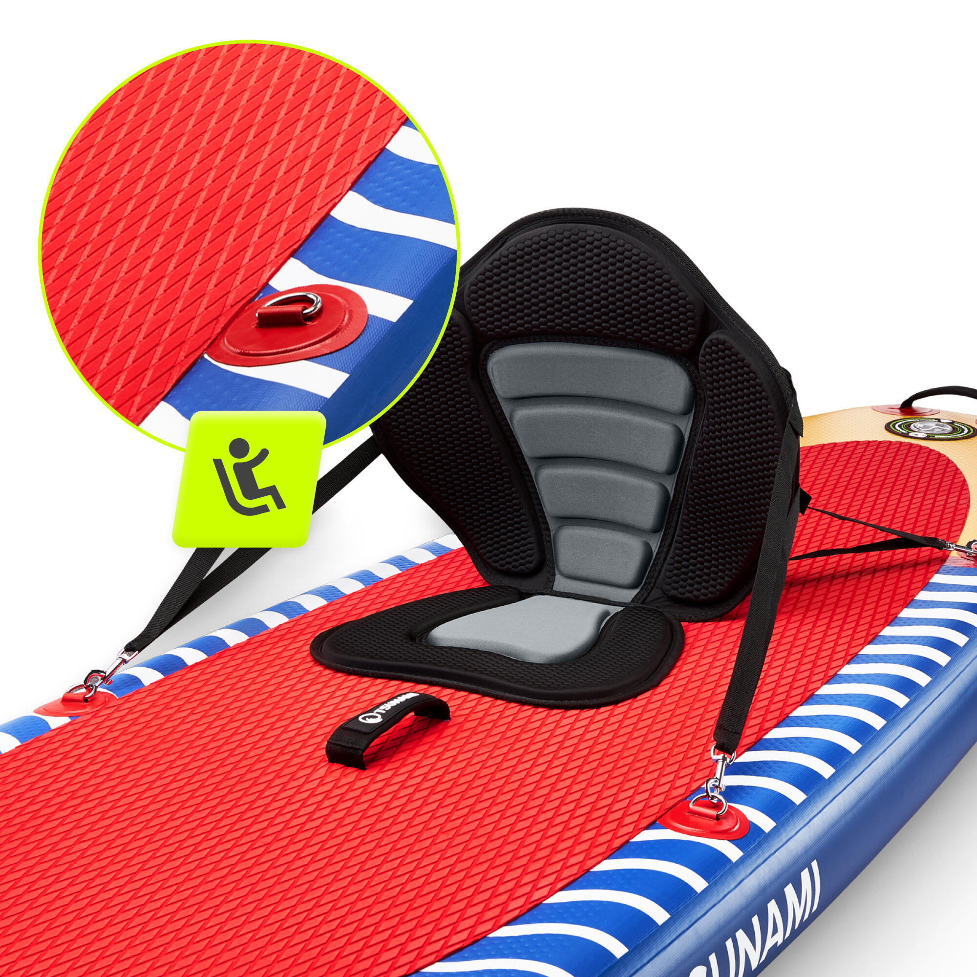 Tavola SUP gonfiabile touring 350 cm allround unisex stabile multicolore TSUNAMI 6/7